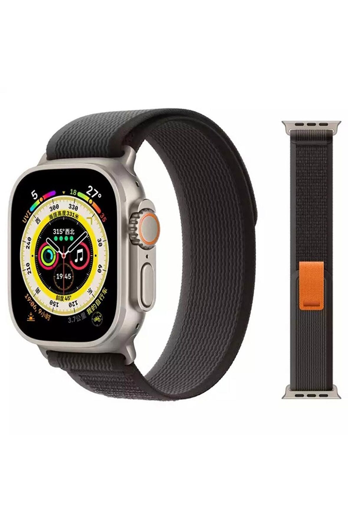 Apple Watch 2 3 4 5 6 7 8 Se Ultra Serisi 42 Mm/ 44 Mm / 45mm /49mm Uyumlu Trail Loop Kordon