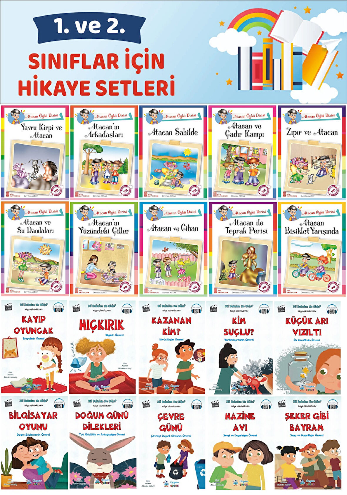 1.ve2.Sınıflar İçin 20 li Hikaye Seti (32 Sayfa)