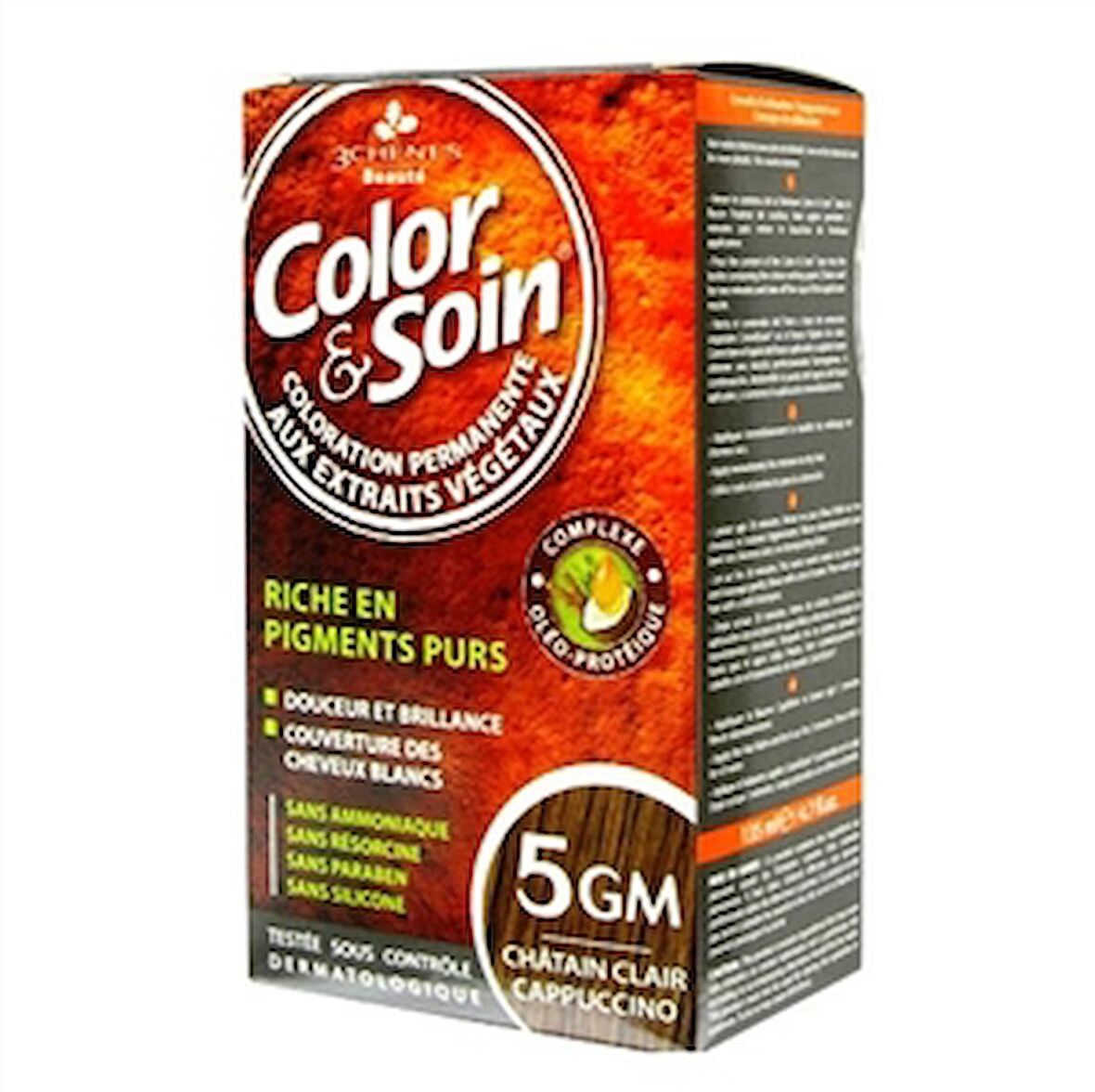 Color and Soin Tamamen Bitkisel Organik Saç Boyası 5GM - Açık Kahverengi