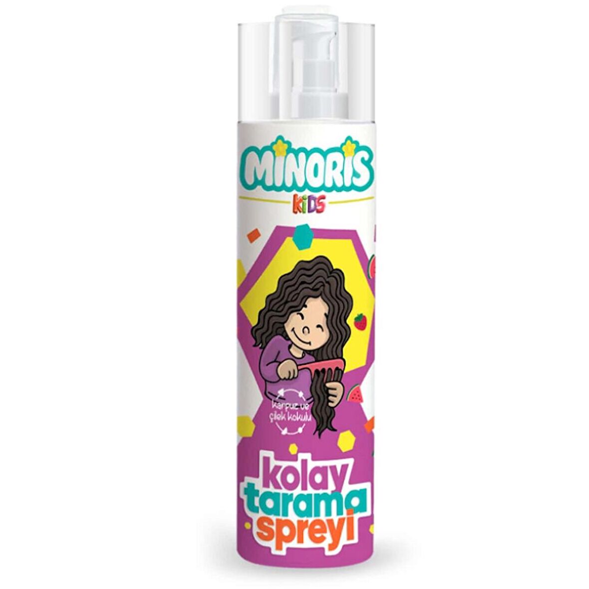 Minoris Kids Çocuklar İçin Tamamen Doğal Kolay Saç Tarama Spreyi 200 ml