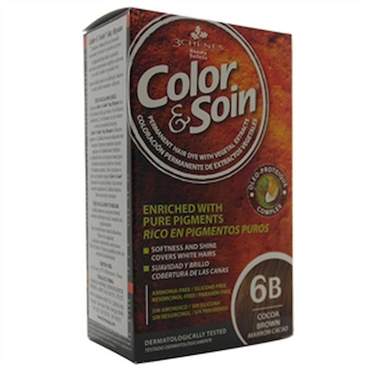 Color and Soin tamamen Bitkisel Organik Saç Boyası 6B Kakao Kahvesi