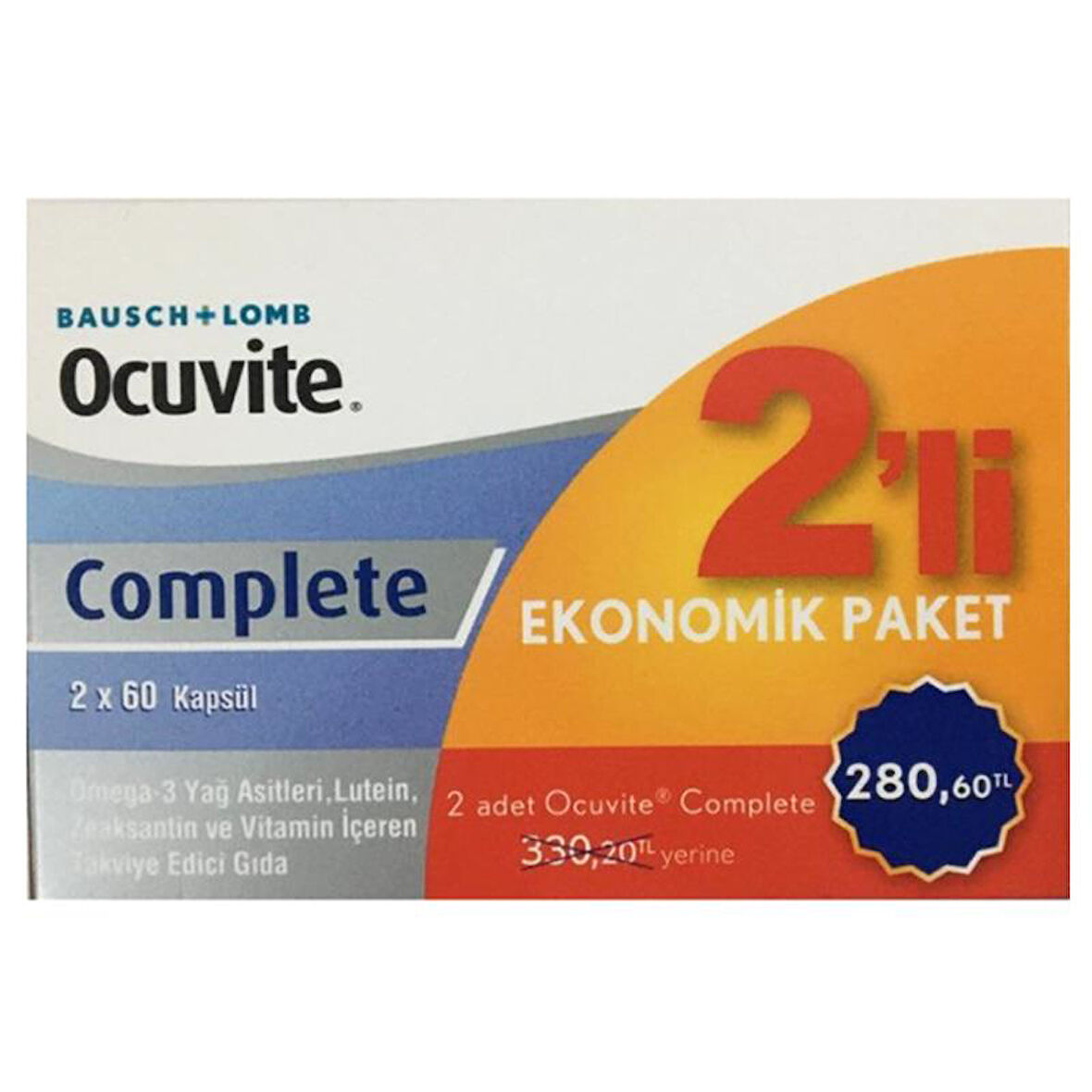 Ocuvite Complete 2 'li Ekonomik Paket