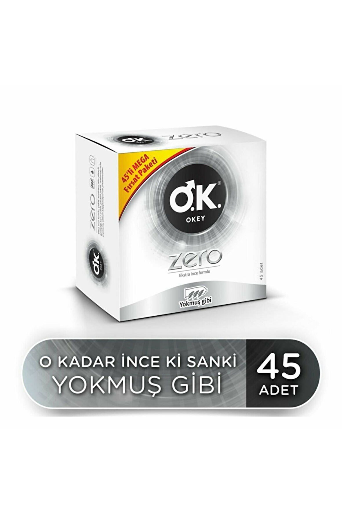 Okey Zero Ekstra İnce Formlu 45 Adet