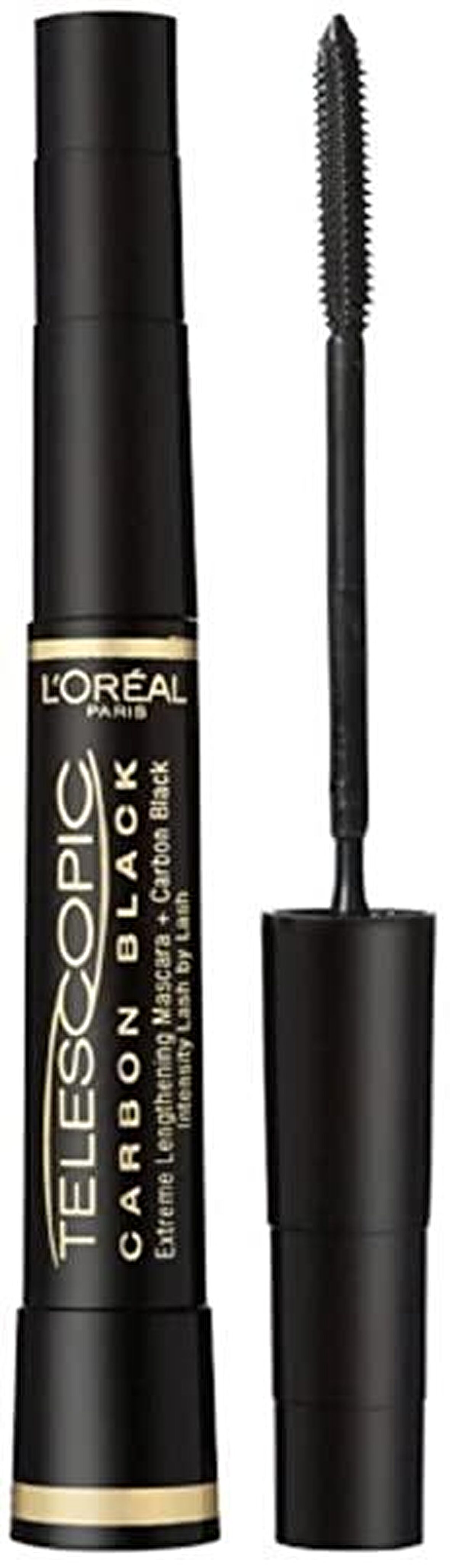 L'Oréal Paris Telescopic Carbon Black Maskara, Siyah, 8 ml