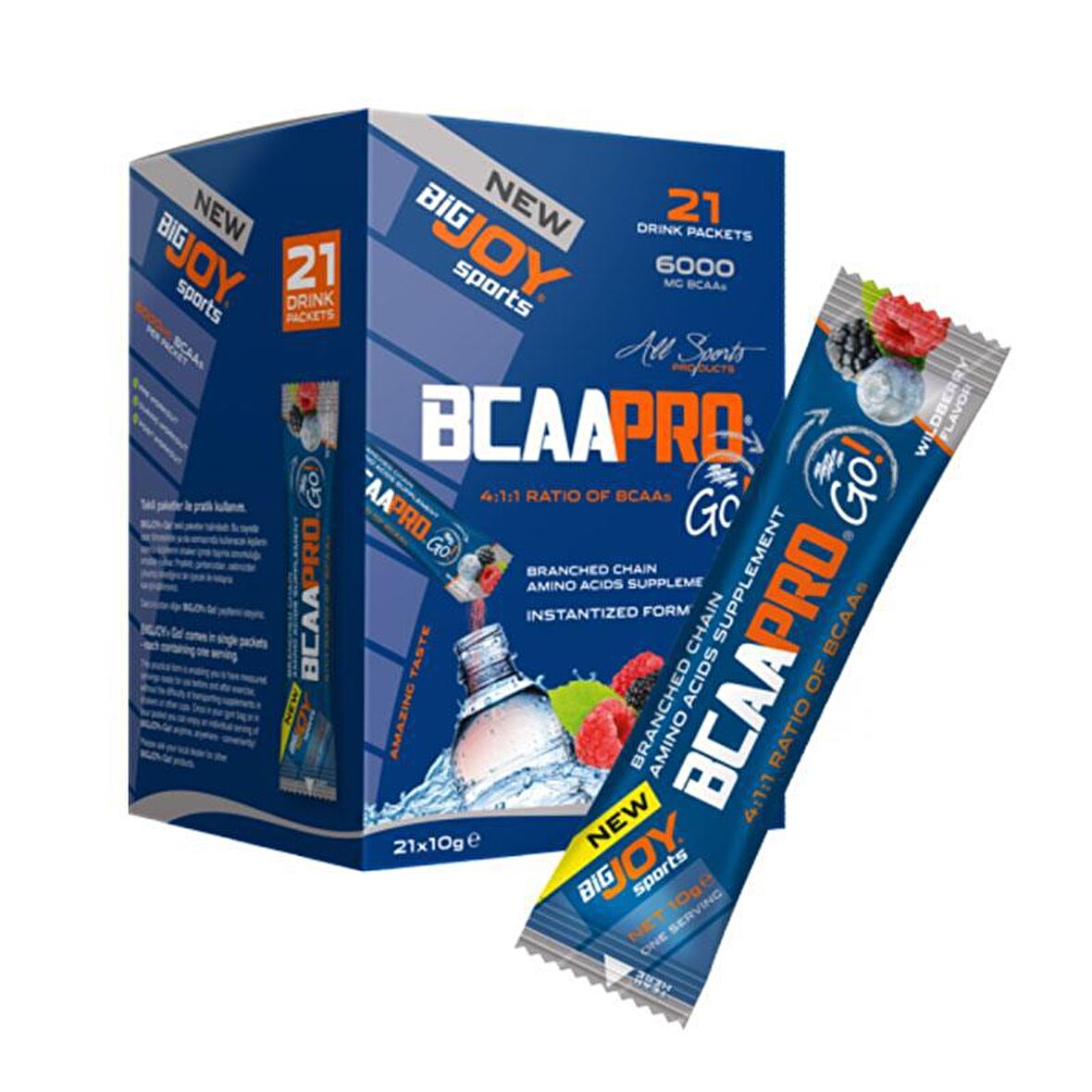 Bigjoy Sports BCAA Pro 4.1.1 Orman Meyveli 10 g x 21 Adet