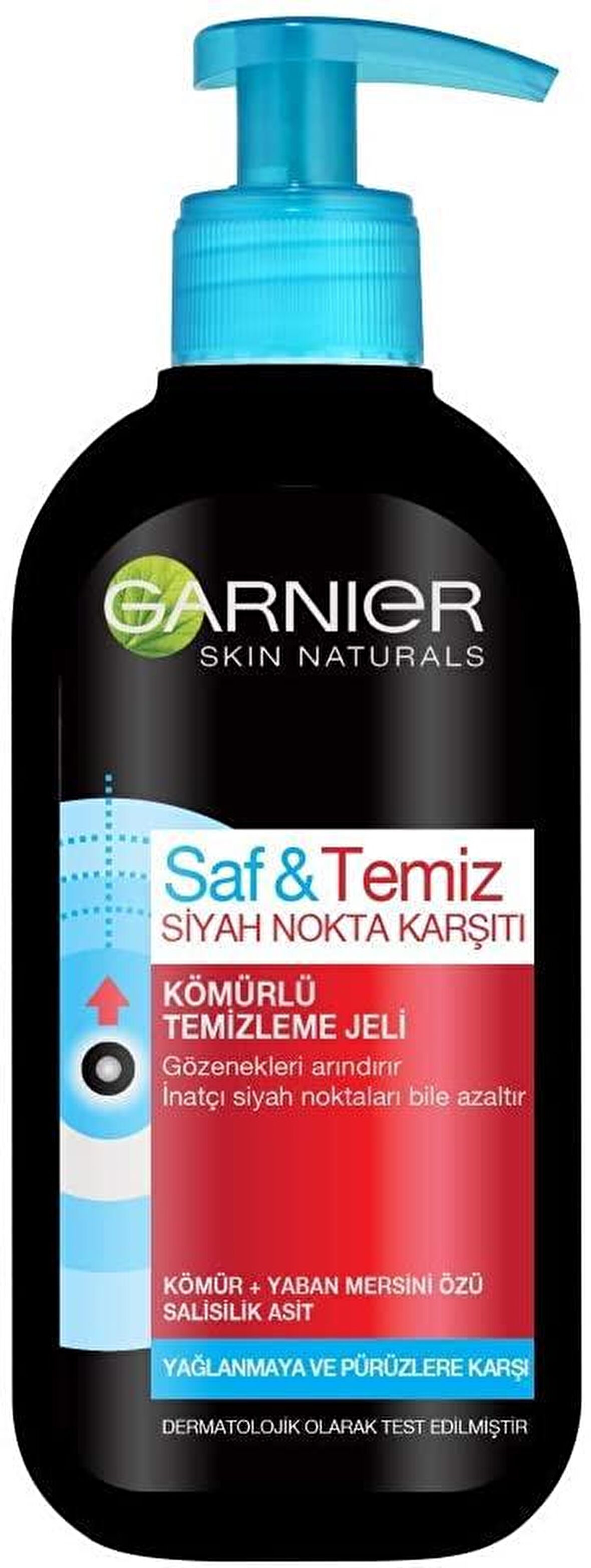 Garnier Skin Naturals Saf & Temiz Siyah Nokta Karşıtı Kömürlü Temizleme Jeli 200 ml 1 Paket