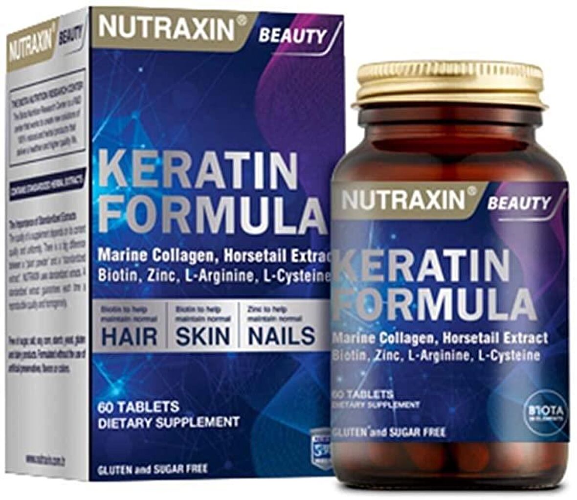 NUTRAXIN KERATIN FORMULA 60 TABLET