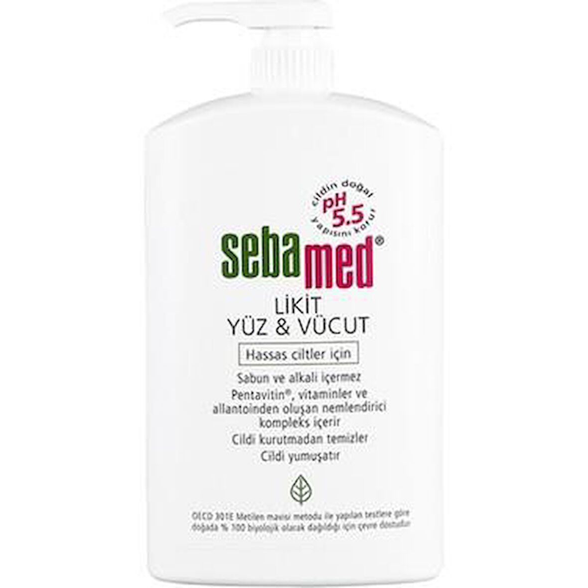 Sebamed Liquid Face & Body Wash 1000 ml Likit Yüz ve Vücut Temizleme Jeli - Diş Beyazlatıcı Köpük Hediye