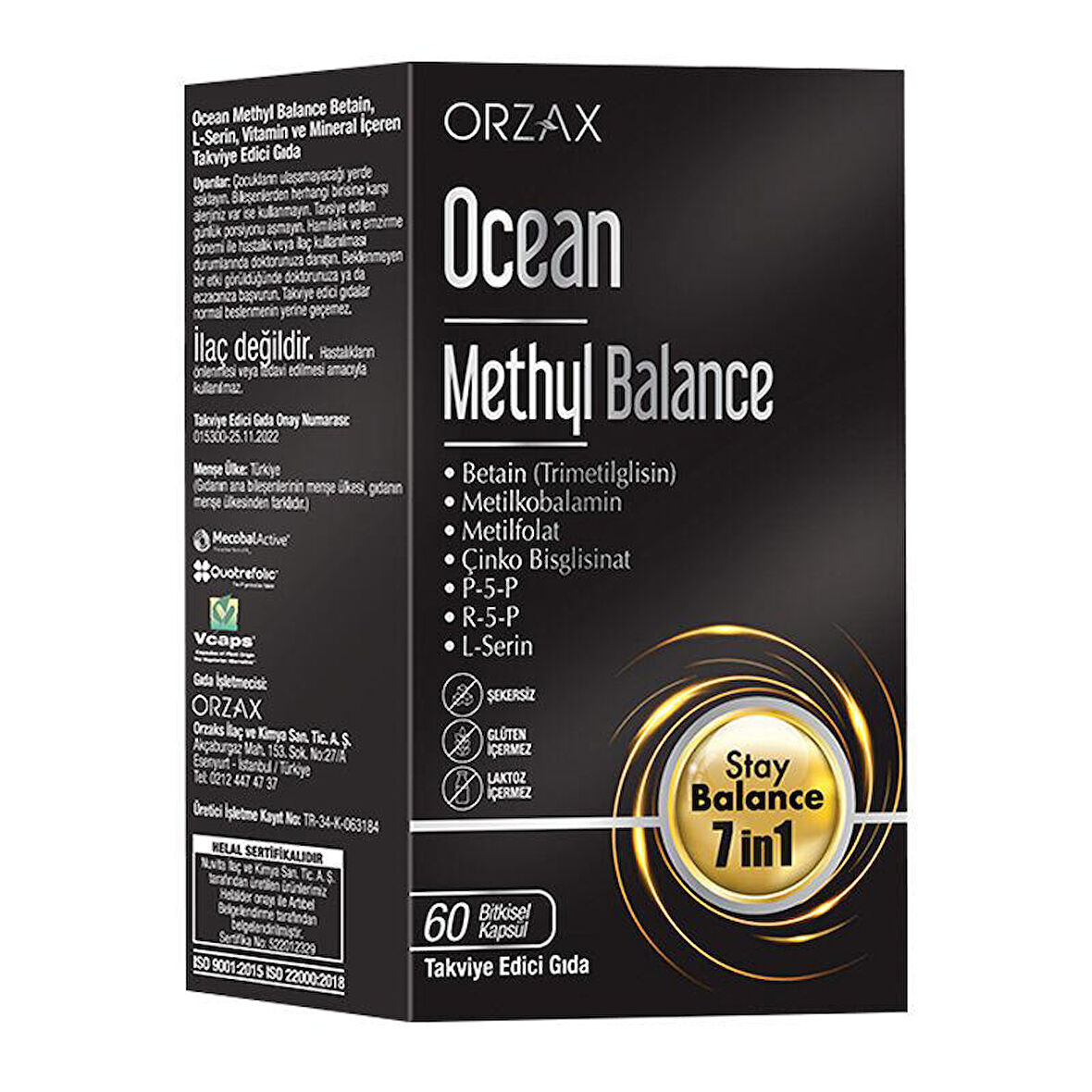 Ocean Methyl Balance Takviye Edici Gıda 60 Kapsül - Diş Beyazlatıcı Köpük Hediye