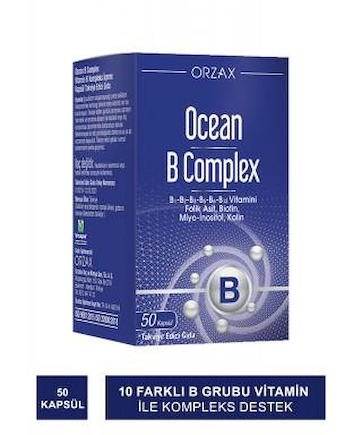 Ocean B Complex Takviye Edici Gıda 50 Kapsül - Diş Beyazlatıcı Köpük Hediye