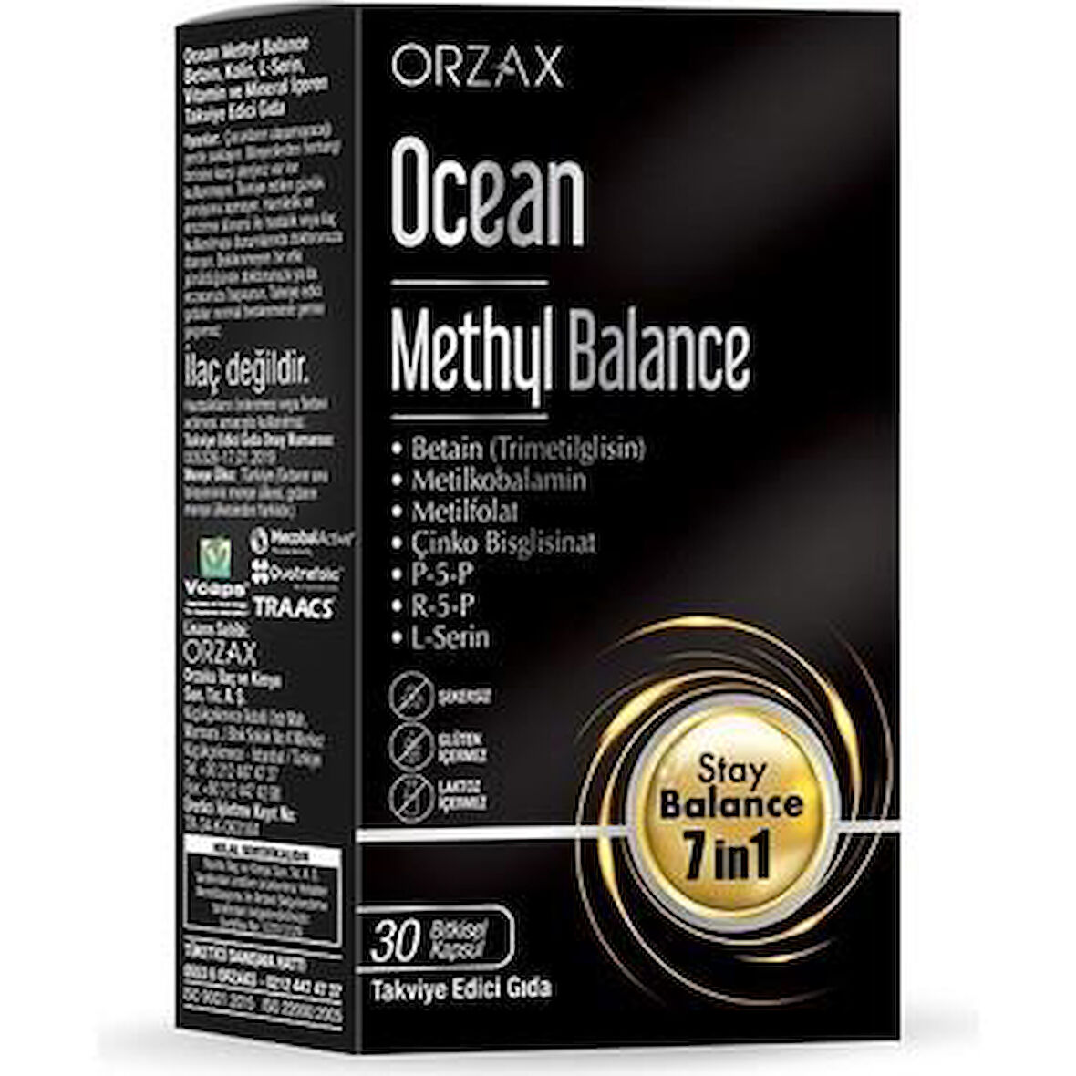 Ocean Methyl Balance Takviye Edici Gıda 30 Kapsül - Diş Beyazlatıcı Köpük Hediye