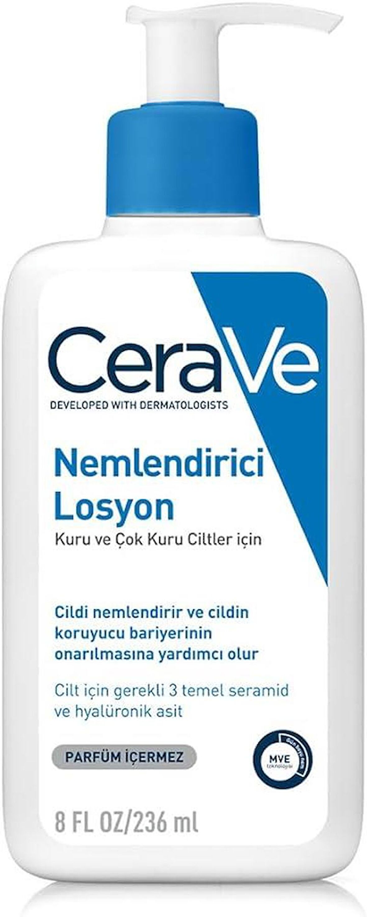 Cerave Moisturizing Losyon 236 ML Kuru Ciltler İçin Nemlendirici Losyon - Diş Beyazlatıcı Köpük Hediye