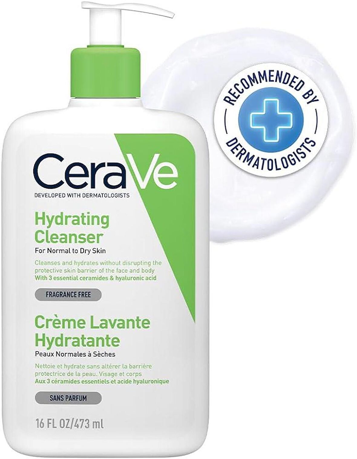 Cerave Hydrating Cleanser Nemlendiren Temizleyici 473 ML - Diş Beyazlatıcı Köpük Hediye