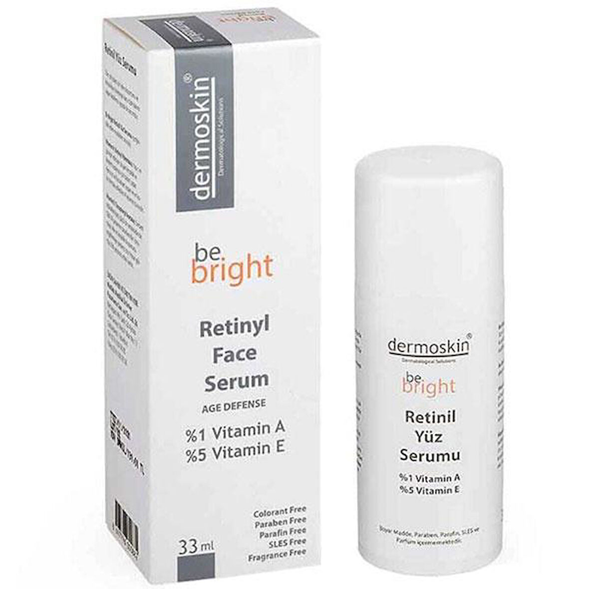 Dermoskin Be Bright Retinil Face Retinol İçeren Yüz Serumu 33 ML - Diş Beyazlatıcı Köpük Hediye