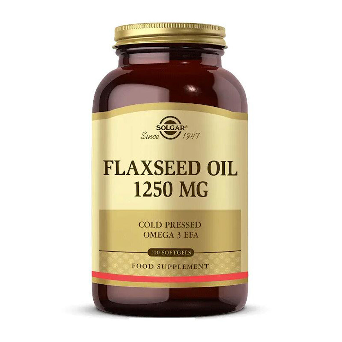 Solgar Flaxseed Oil 1250 mg 100 Kapsül - Diş Beyazlatıcı Köpük Hediye