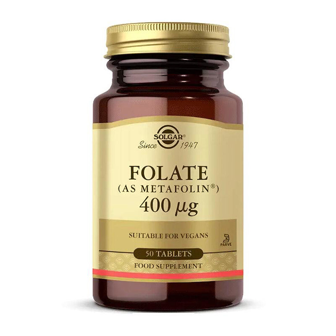 Solgar Folate (Metafolin) 400 mcg 50 Tablet - Diş Beyazlatıcı Köpük Hediye