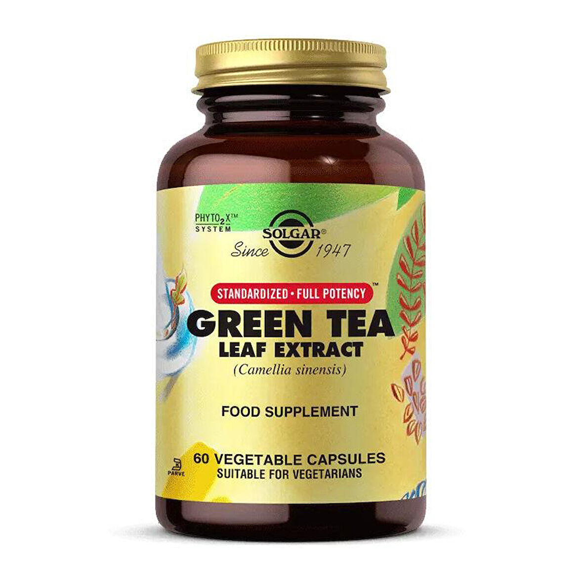 Solgar Green Tea 60 Kapsül - Diş Beyazlatıcı Köpük Hediye