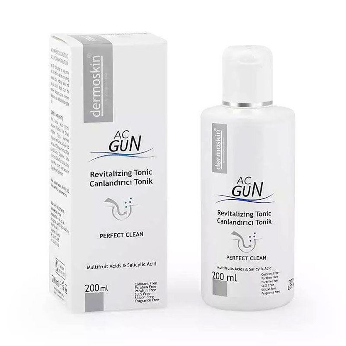 Dermoskin Acgun Canlandırıcı Tonik 200 ML - Diş Beyazlatıcı Köpük Hediye