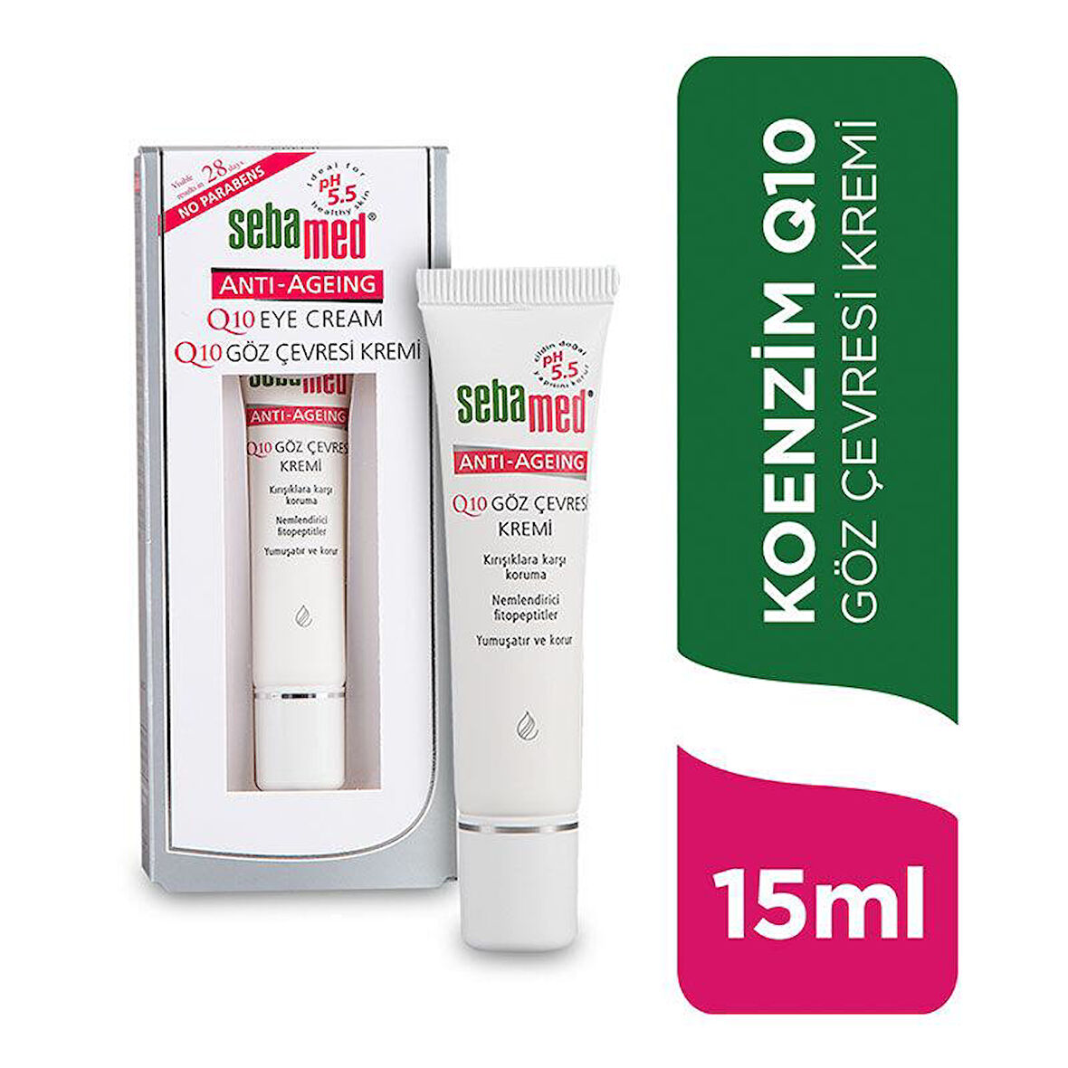 Sebamed Q10 15 ML Göz Bakım Kremi - Diş Beyazlatıcı Köpük Hediye