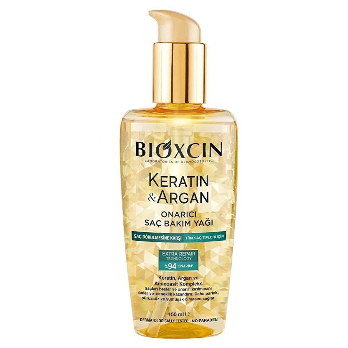 Bioxcin Keratin ve Argan Onarıcı Saç Bakım Yağı 150 ml