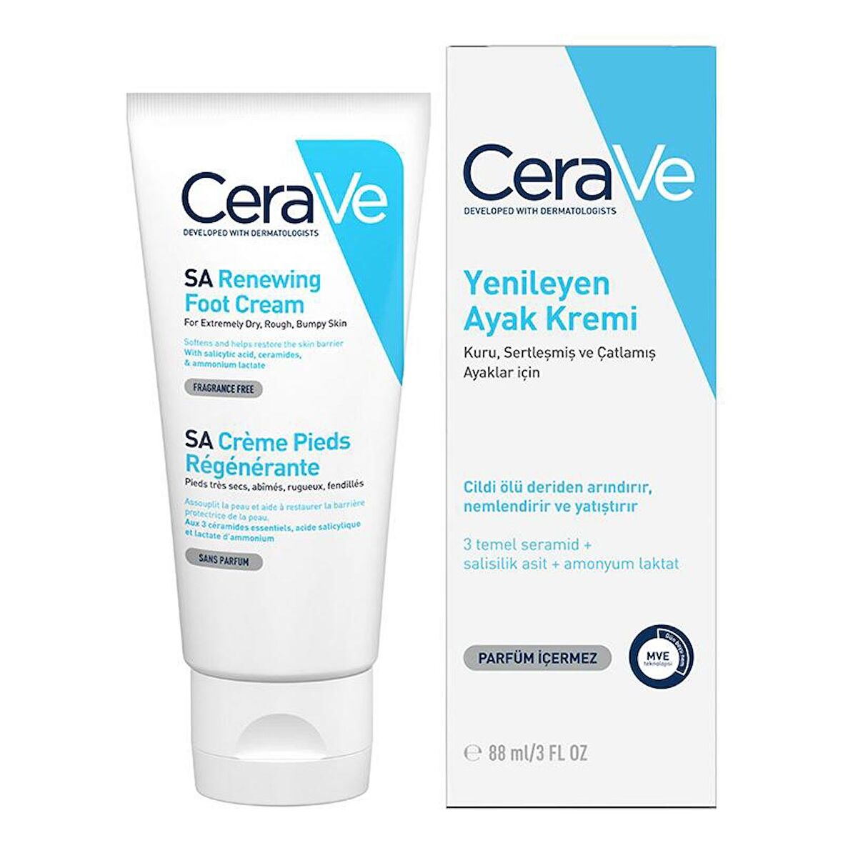 CeraVe SA Yenileyen Ayak Kremi 88 ml