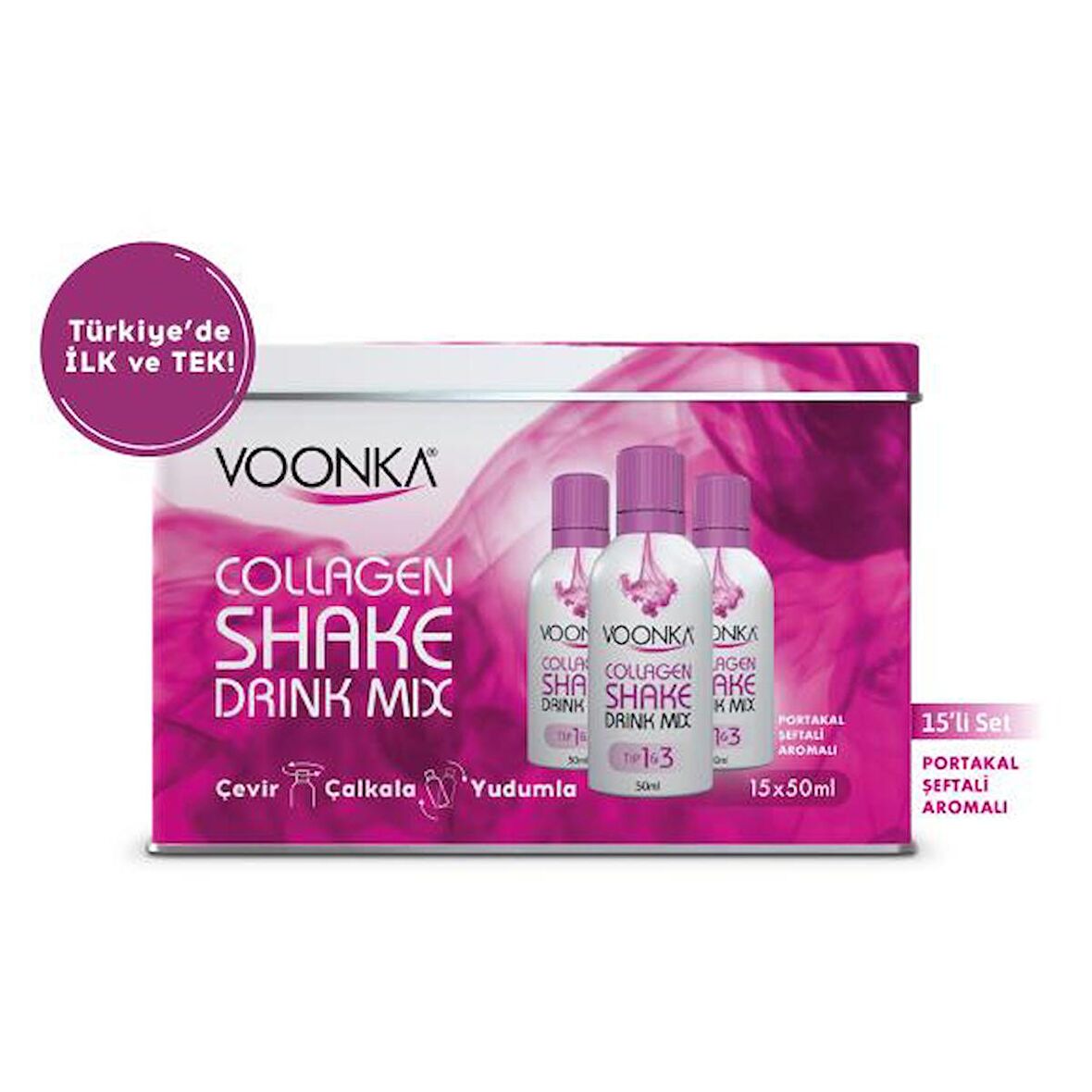 oonka Beauty Collagen Shake Drink Mix 15 Saşe