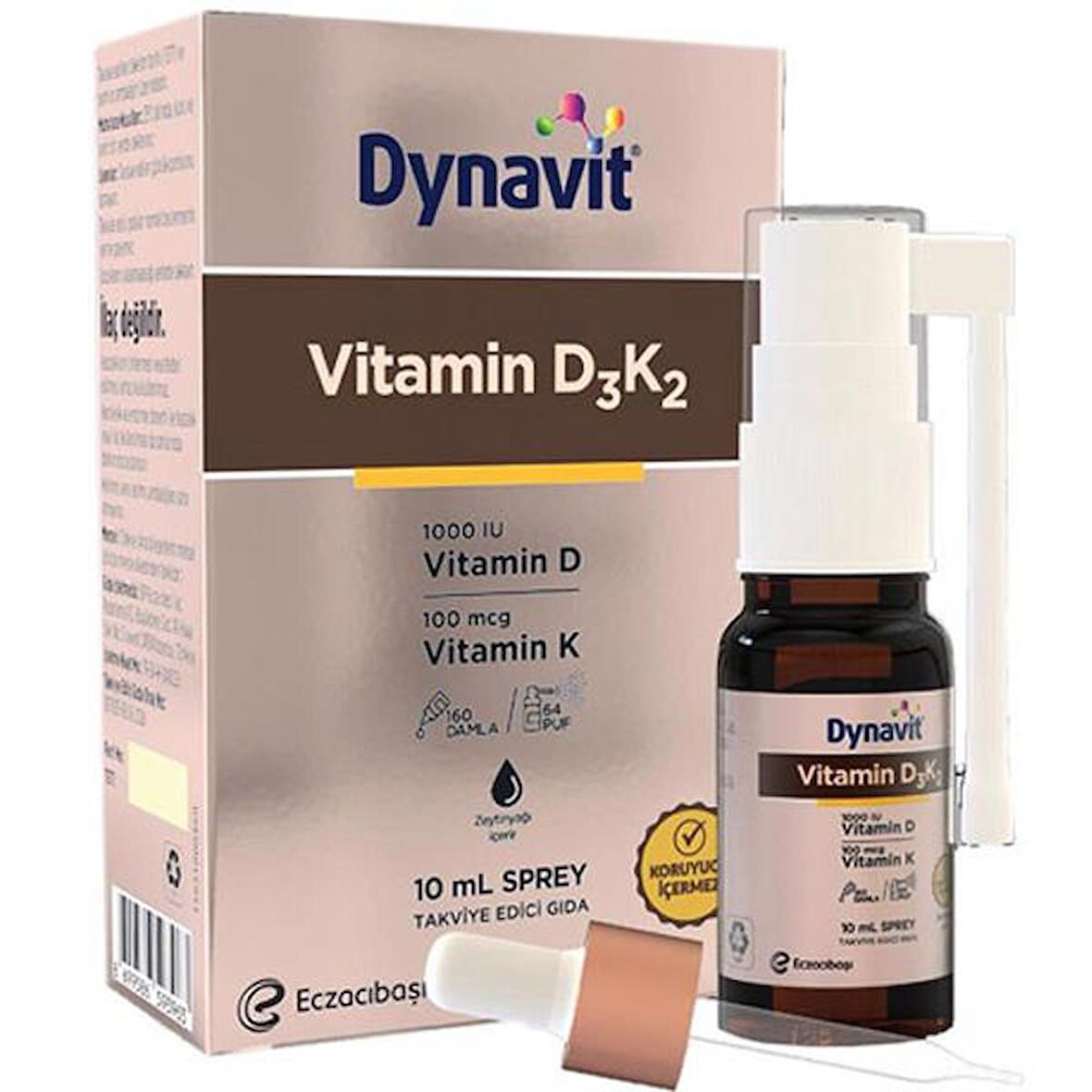 Eczacıbaşı Dynavit Vitamin D3K2 Takviye Edici Gıda Sprey 10 ml