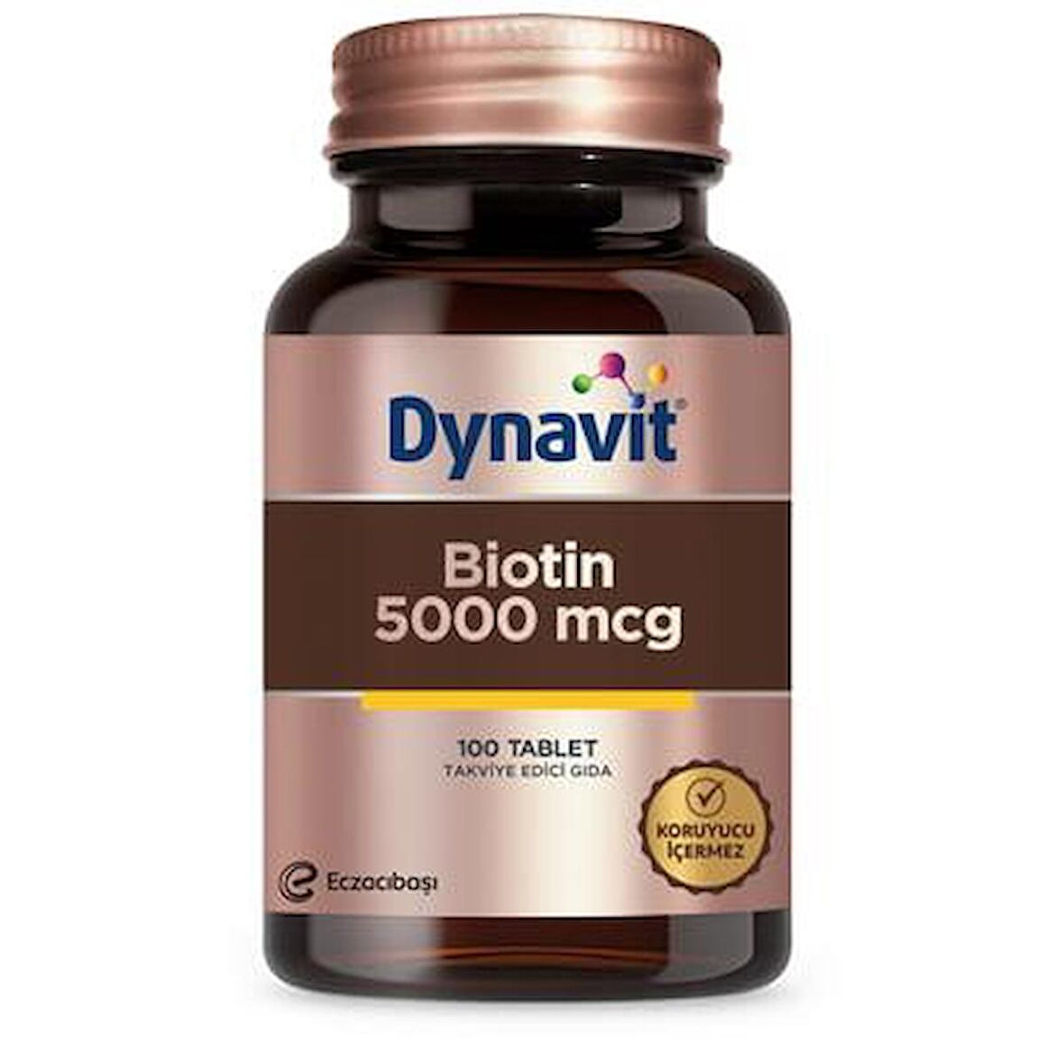 Dynavit Biotin 5000 mcg Takviye Edici Gıda 100 Tablet