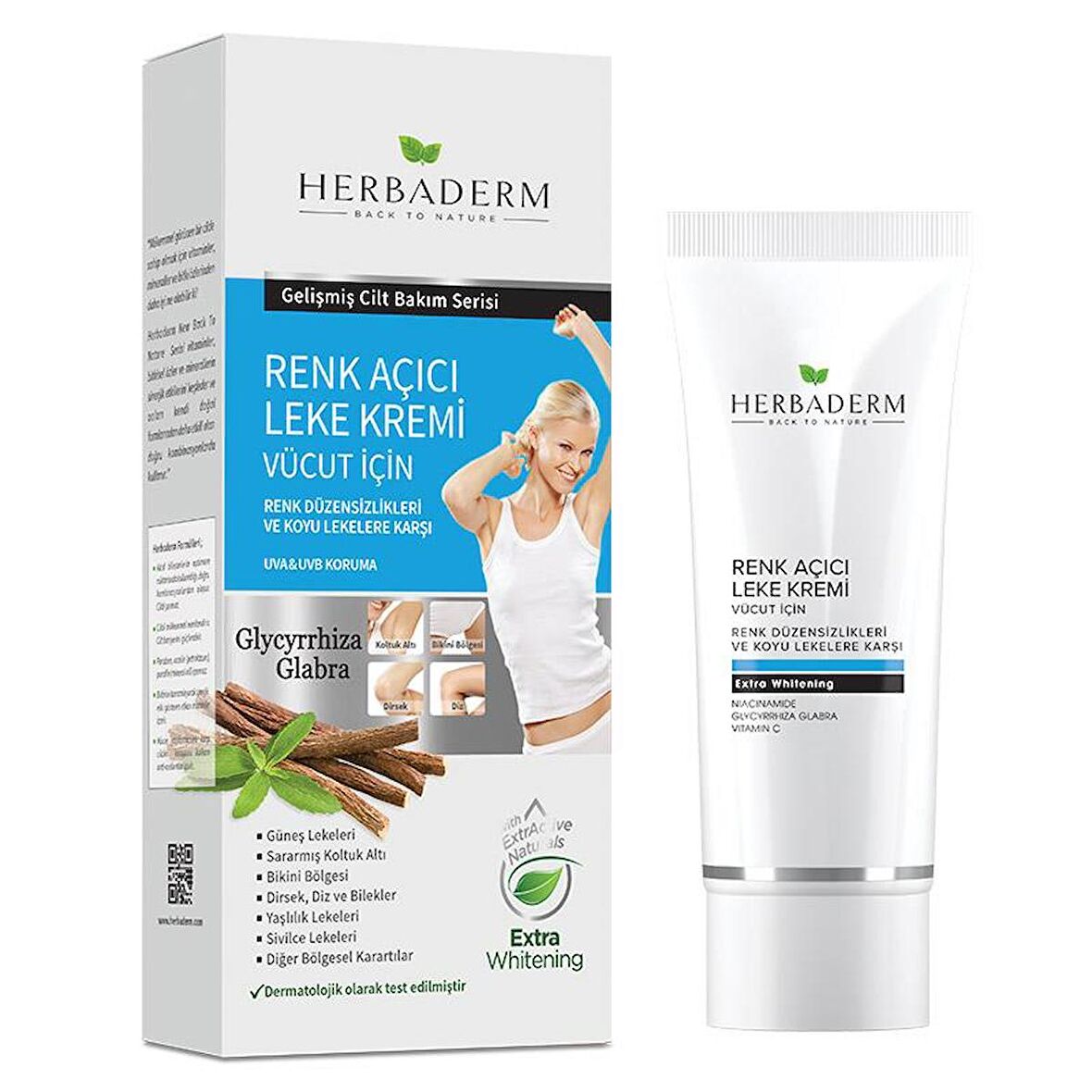 Herbaderm Vücut Beyazlatıcı Krem 60 ml