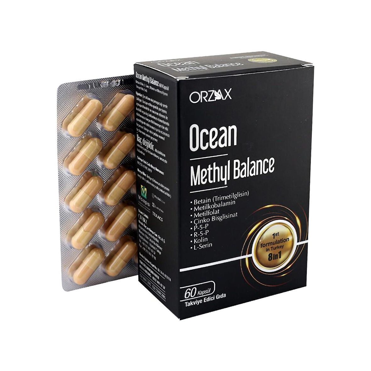 Orzax Ocean Methyl Balance Takviye Edici Gıda 60 Kapsül