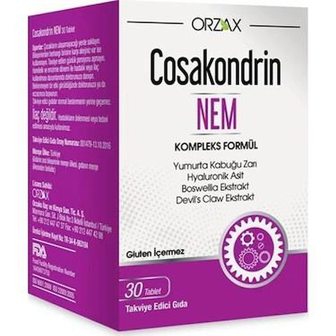 Orzax Cosakondrin Nem 30Tablet