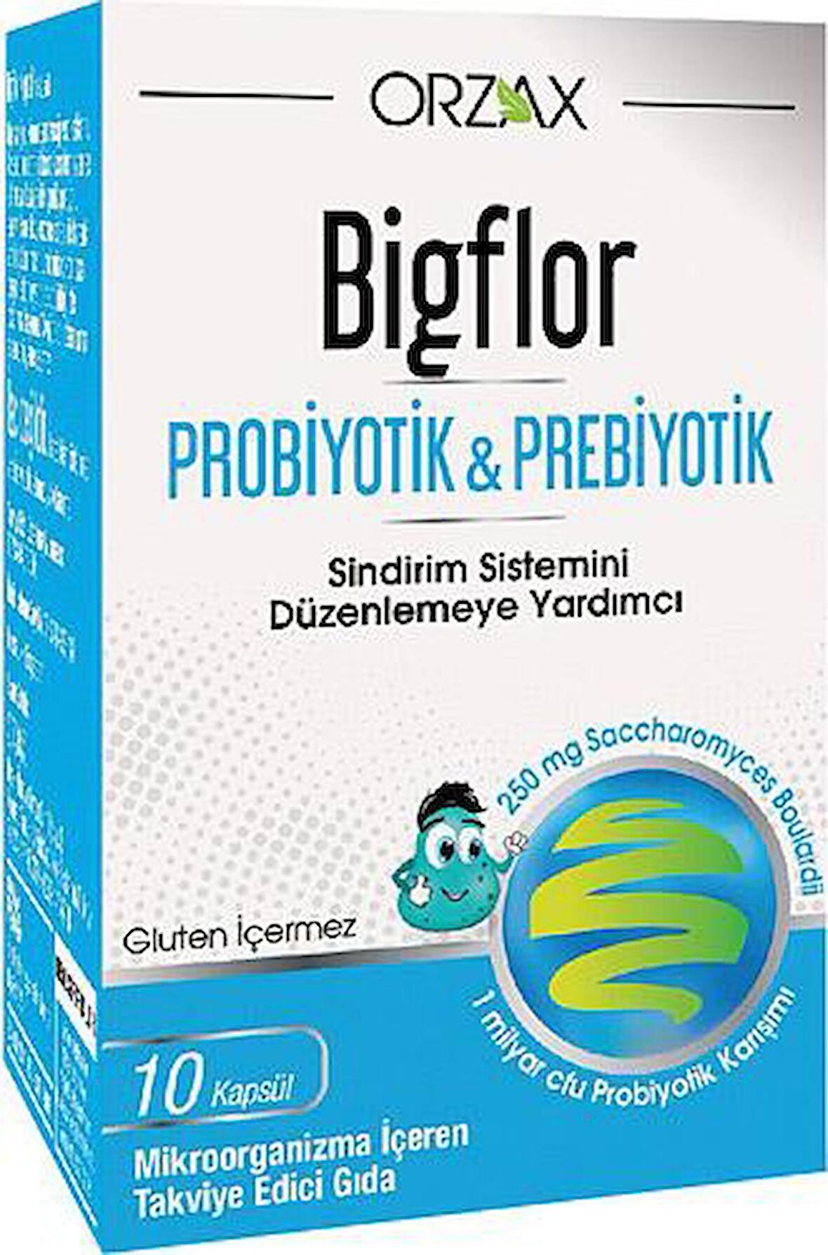 Orzax Bigflor Probiyotik Takviye Edici Gıda 10 Kapsül