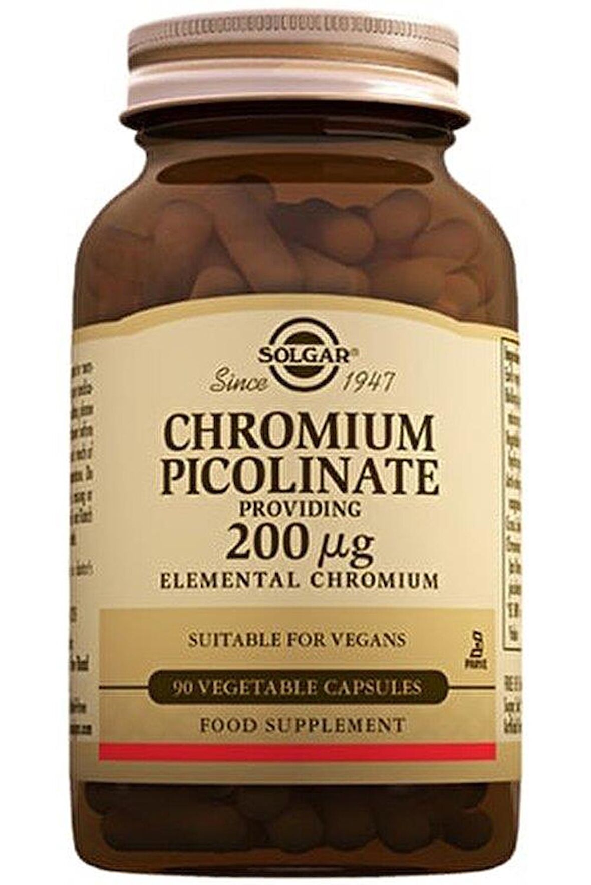 Solgar Chromium Picolinate 200 mcg 90 Kapsül