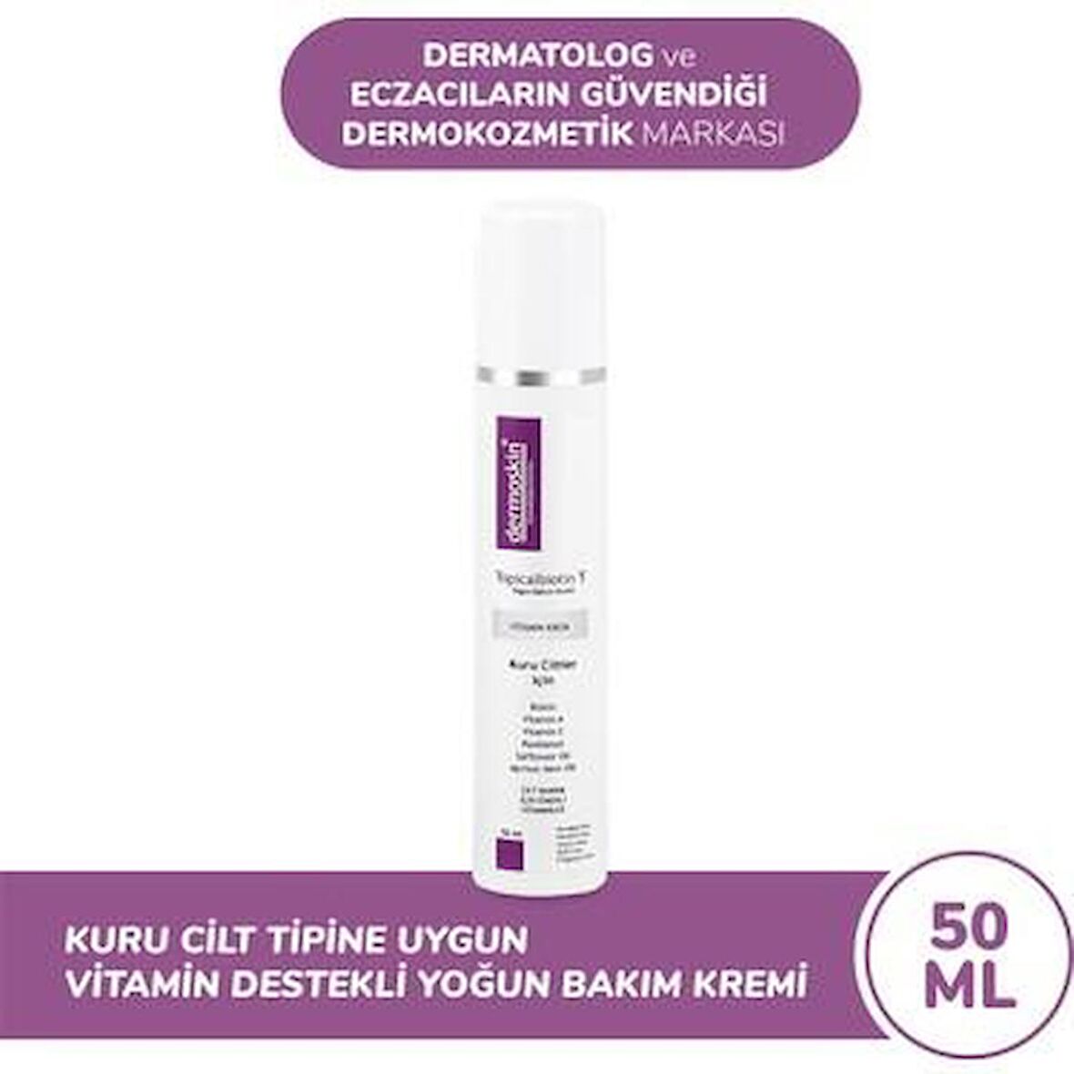 Dermoskin Topicalbiotin T Kuru Ciltler İçin Bakım Kremi 50 ml