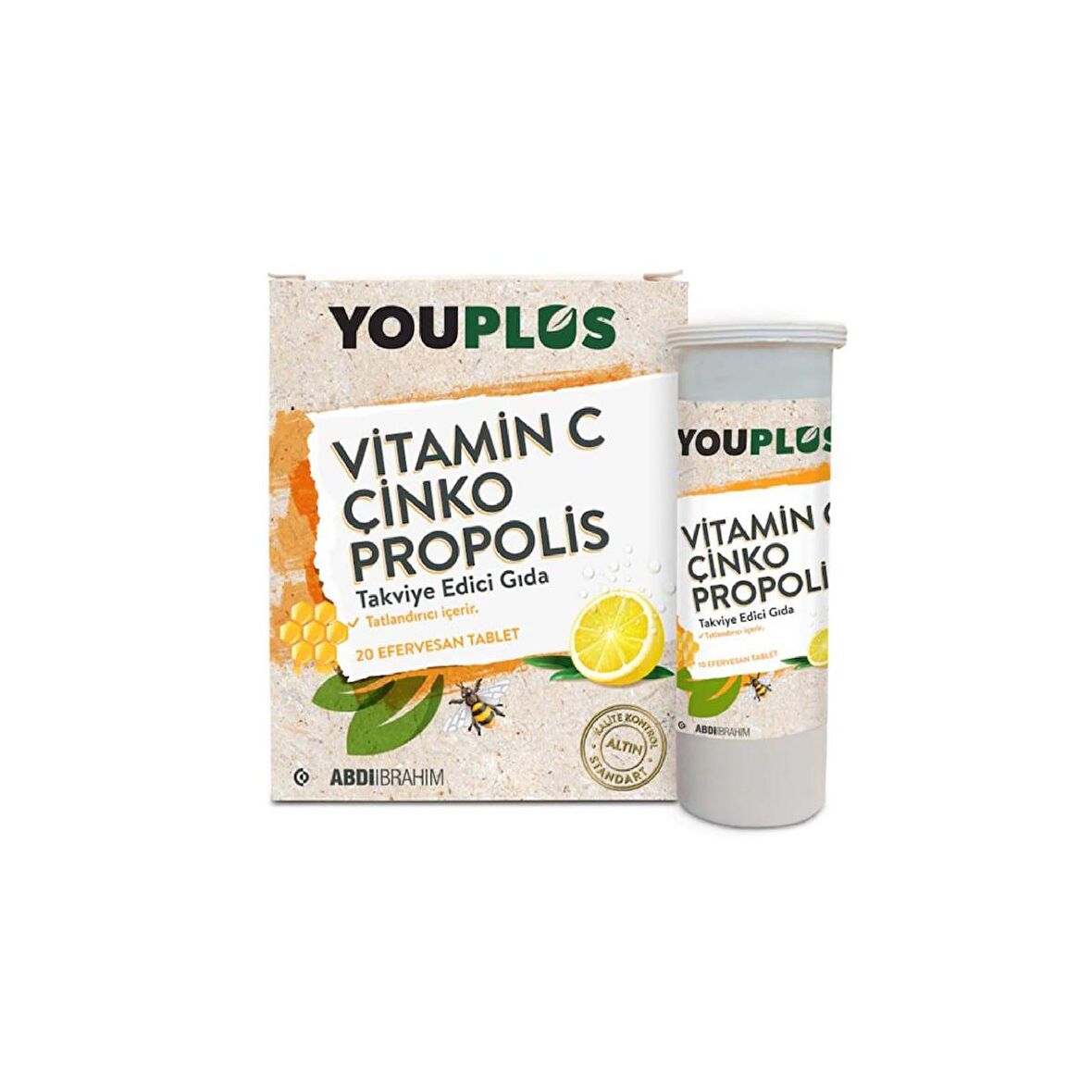 Youplus Vitamin C Çinko Propolis 20 Efervesan Tablet