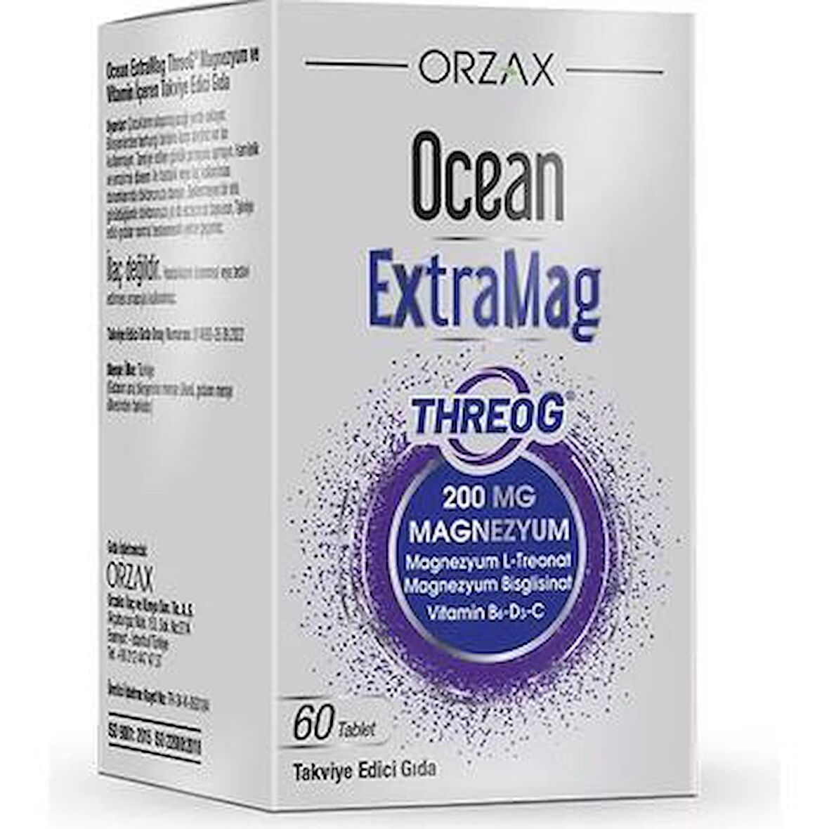 Orzax Ocean ExtraMag Threog Takviye Edici Gıda 60 Tablet