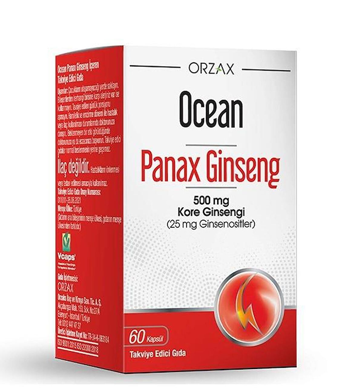 Orzax Panax Ginseng 60 Kapsül