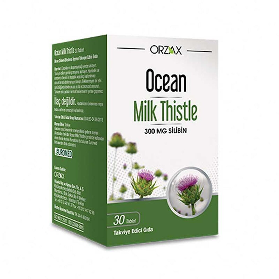 Orzax Ocean Milk Thistle Takviye Edici Gıda 30 Tablet