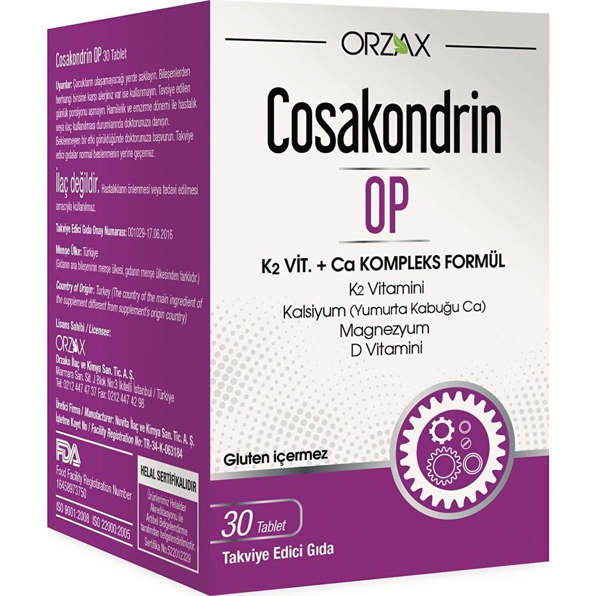 Orzax Cosakondrin-Op 30Tablet