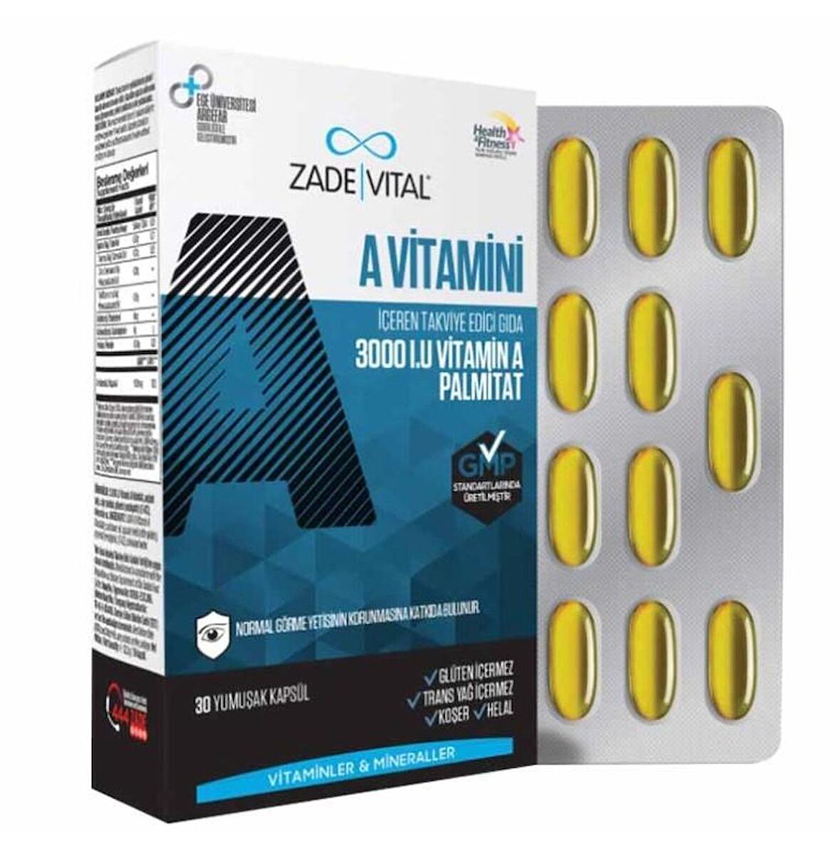 Zade Vital A Vitamini 30 Yumuşak Kapsül