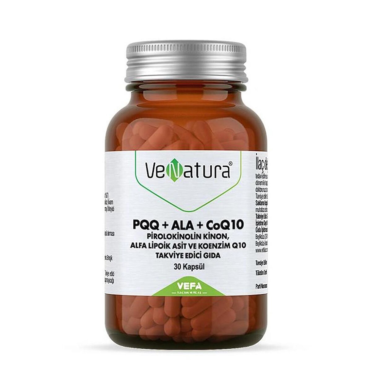 VeNatura PQQ+ALA+CoQ10 Takviye Edici Gıda 30 Kapsül