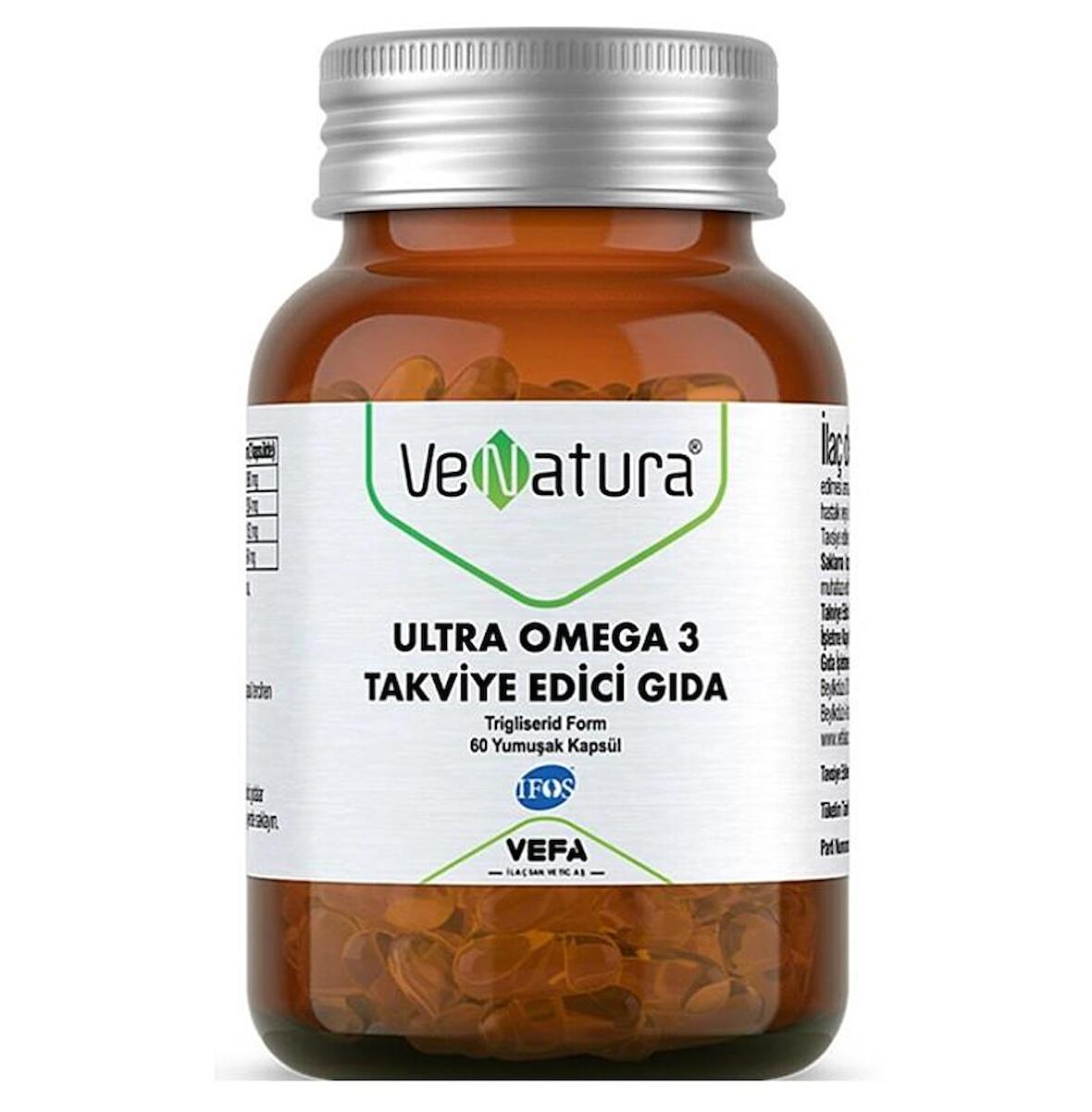 VeNatura Ultra Omega 3 Takviye Edici Gıda 60 Kapsül