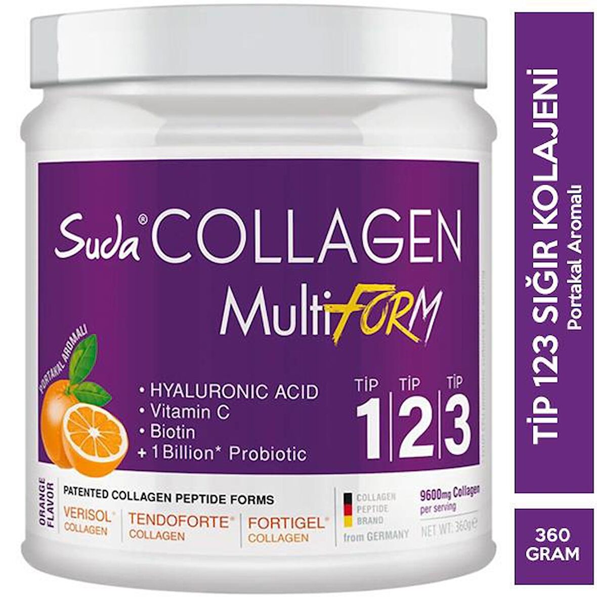 Suda Collagen Multiform Portakal Aromalı 360 gr