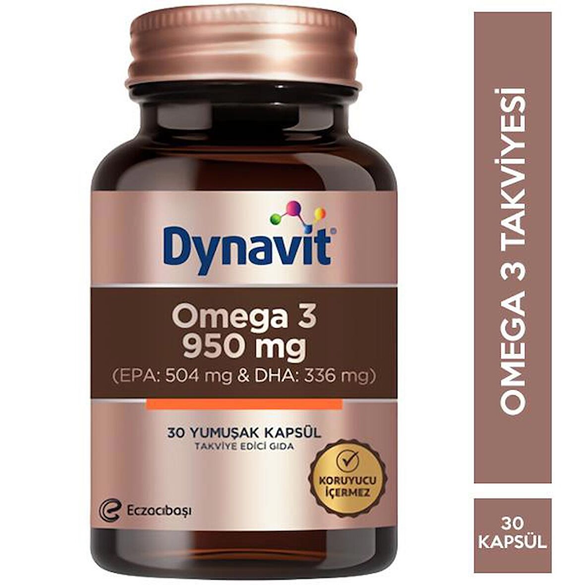 Dynavit Omega 3 950 mg Takviye Edici Gıda 30 Yumuşak Kapsül Omega 3 Takviyesi - 2