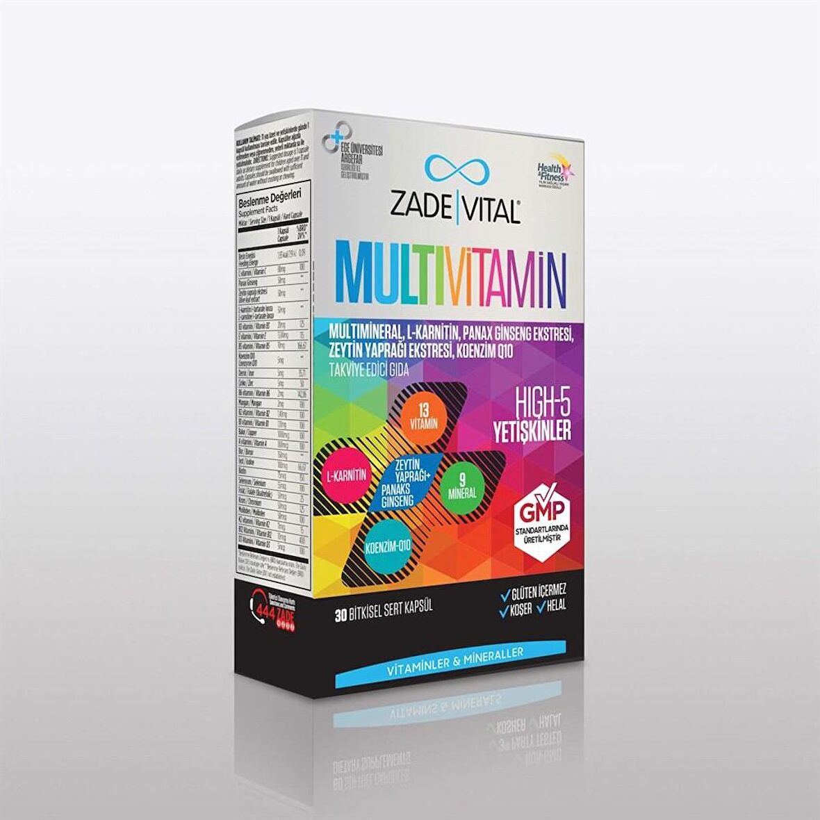 Zade Vital Multivitamin 30 Kapsül