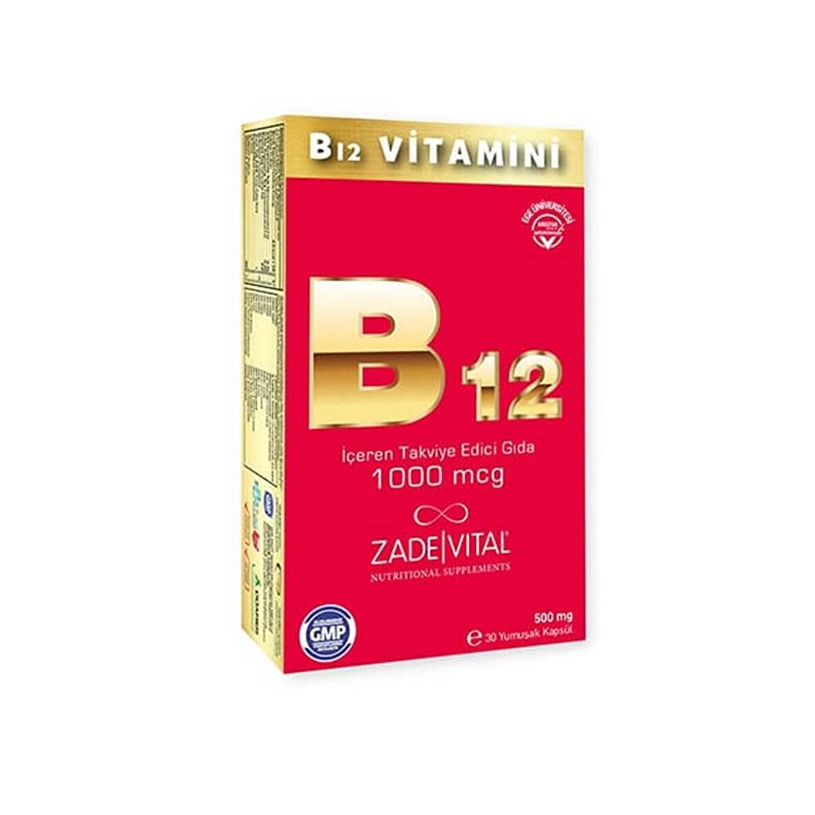 Zade Vital Vitamin B12 1000 mcg 30 Kapsül