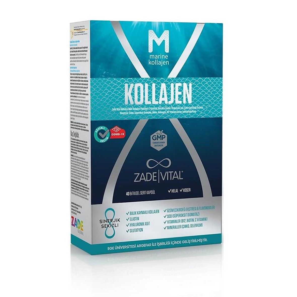 Zade Vital Marine Kollajen 40 Kapsül