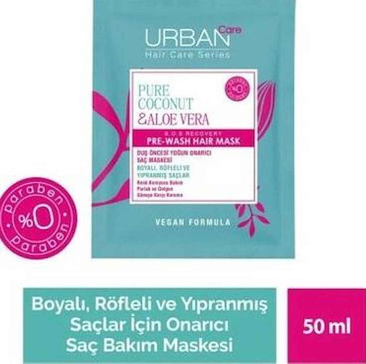 Urban Care Pure Coconut & Aloe Vera Hair Mask 50 ml