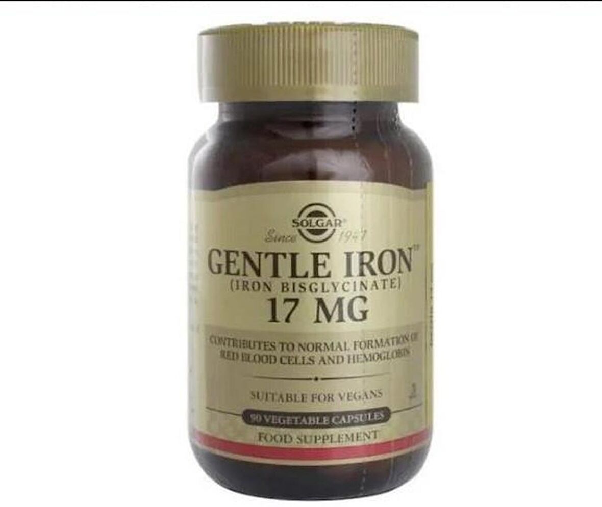 Solgar Gentle Iron 17mg 90 Kapsül