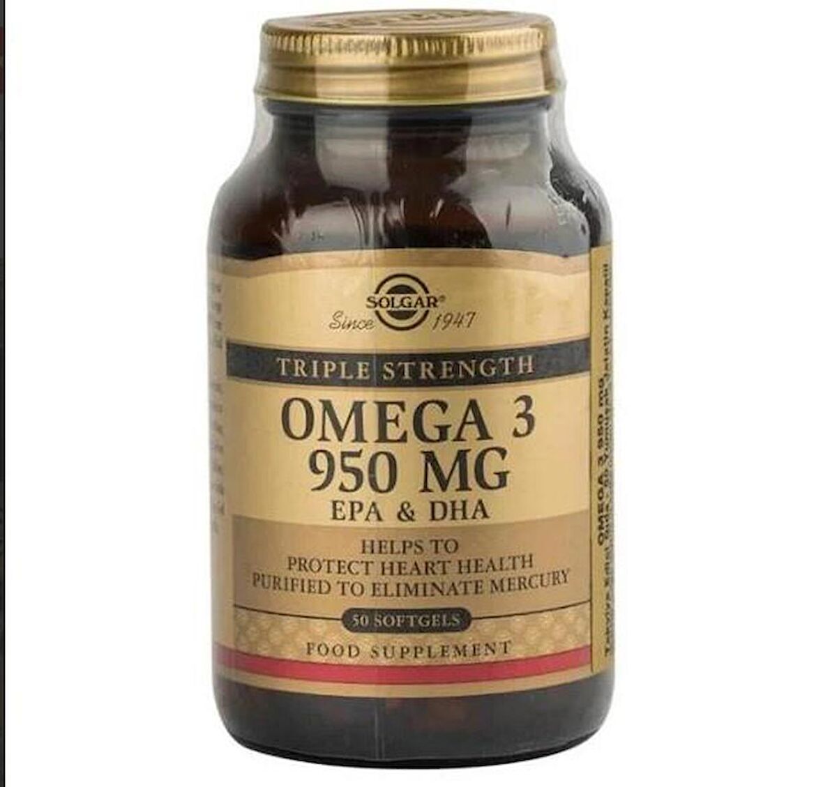 Solgar Omega 3 950mg 50 Yumuşak Kapsül